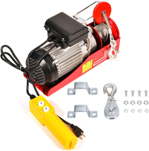 SCITOO 1320LBS 110V Electric Cable Hoist Crane Lift Garage Auto Shop Win... - $245.97