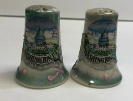 Vintage Dragonware U.S. Capitol Washington D.C. Salt &amp; Pepper Shakers - £6.63 GBP