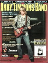 Andy Timmons Band Ibanez SA160 Mesa Boogie guitar amp 2006 contest giveaway ad - £2.83 GBP