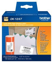 Brother Genuine DK-1247 Die-cut Large Shipping White Paper Labels for Br... - $45.38