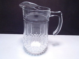 Older Longchamp Cristal d&#39; Arques Lead Crystal Pitcher / Jug with ice lip - £15.70 GBP