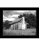Rustic Old Log Cabin ~BH0021BW ~ Fine Art Photography - £13.77 GBP