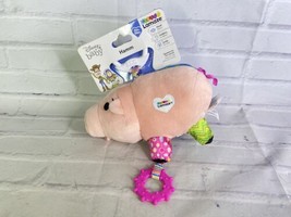 Lamaze Disney Baby Toy Story Clip & Go Ham Crinkle Rattle Plush Doll Toy NEW - $10.40