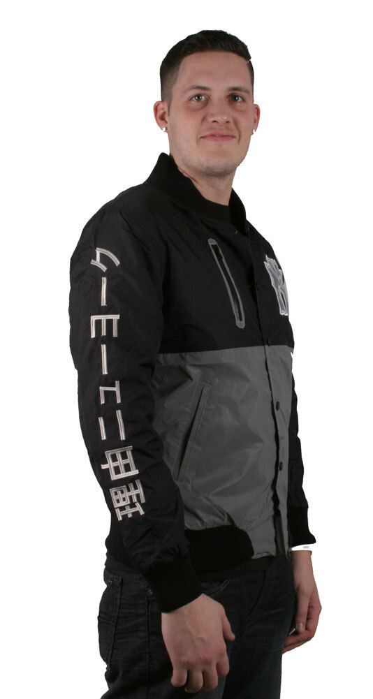 Reason NY Clothing Black & Silver World Class Crew Ripstop Varsity Jacket NWT Item image 4