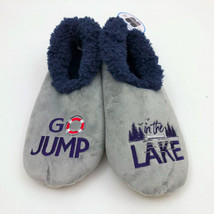 Snoozies Men&#39;s Go Jump In The Lake Gray Large 11/12 - £10.10 GBP