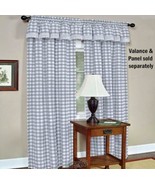 Buffalo Check Window Panel Grey 42&quot; W x 63&quot; L - $313.50 MXN