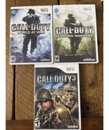 Official Nintendo Wii Call of Duty 3 Game LOT Modern Warfare World At Wa... - $37.66 CAD