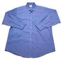 346 Brooks Brothers Shirt Mens 16 34 Blue Regular Fit Long Sleeve Button Up - £14.76 GBP