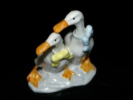Duck Figurine Omnibus Collection Bone China Duck Figurine Porcelain Ducks - £7.96 GBP