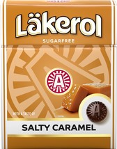 Läkerol ( Lakerol ) Salty Caramel Sugar Free 25g ( 0.85 oz ) Made in Sweden - $19.80+