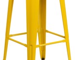 Flash Furniture Commercial Grade 30&quot; High Backless Yellow Metal Indoor-O... - $83.94