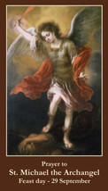 St. Michael LAMINATED prayer card 5-pack with two free bonus cards - £10.18 GBP