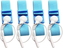 Adjustable Estim Wrist Strap Components 4Pcs Blue Stim Loops 4Pcs White ... - $19.56