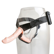 6.7 inch Vibrating Double Sided Strap-On Dildo Remote Double Ended Penet... - $16.99