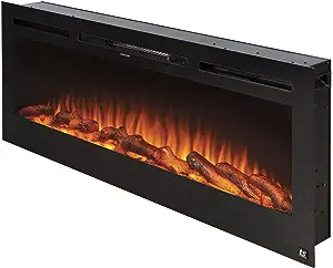 Touchstone Smart Electric Fireplace-The Sideline 50 Inch Wide-in Wall Re... - $924.99