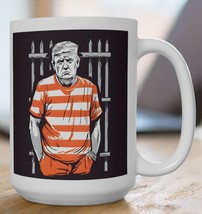 Never surrender Trump Mug, Trump mugshot Coffee 2024 Novelty 15 oz mug - £7.08 GBP