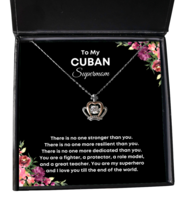 Cuban Mom Necklace Gifts - To My Supermom - Crown Pendant Jewelry Mother&#39;s Day  - £39.80 GBP