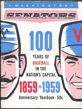 Washington Senators Team Yearbook 1959-MLB-photos-stats-100 years of baseball-FN - £142.69 GBP