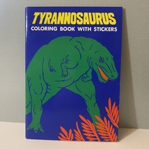 Vintage Sanrio 1987 Tyrannosaurus Dinosaur Coloring Book With Stickers - £19.97 GBP