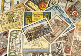 1920&#39;s Alemania Notgeld Dinero 25pc Militar - Barntrup,Gransee,Scharmbeck - $1,969.64 MXN