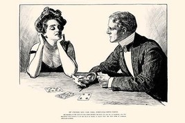 Of Course You Can Tell Fortunes with Cards by Charles Dana Gibson - Art Print - $21.99+