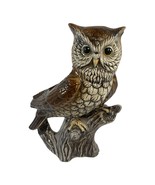 Vintage Great Plains Large Owl Planter Garden Statue 10&quot; Wide Eyed Ceram... - $771.53 MXN
