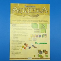 Agricola Board Game Rules Book Instructions Replacement Game Piece - £7.19 GBP