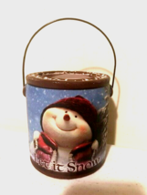 Apples &amp; Cinnamon Candle in Snowman Can - £22.41 GBP