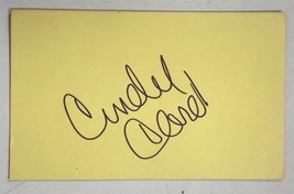 Cindy Carol Signed Autographed Vintage 3x5 Index Card - £10.38 GBP