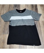 Y2K South Pole Authentic Collection Gray White Black Stripe Shirt Size S - €15,23 EUR