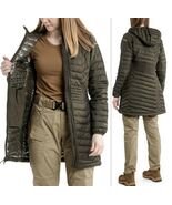 Columbia Women&#39;s Powder Lite Mid Jacket Omni Heat, Olive Green Size S - $138.68 CAD