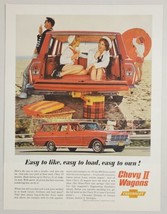 1962 Print Ad Chevrolet Chevy II Station Wagons @ Ladies in a Red Car - £15.49 GBP