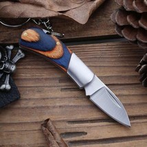 Mini Hunting Knife Folding Blade Keychain Pendant Package Opener  Pocket Tool - £8.15 GBP+