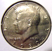 1980-P Kennedy Half Dollar - Uncirculated - £2.38 GBP