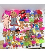 Lot Of 50 vintage toys 80s 90s Variates Sizes And Models Trolls Russ And... - £100.26 GBP