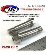 TITANIUM UPPER &amp; LOWER SHOCK BOLT BOLTS KIT KTM EXCF250 EXCF 250 2008-20... - £26.36 GBP