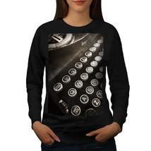 Wellcoda Retro Typewriter Womens Sweatshirt, Vintage Casual Pullover Jumper - £22.77 GBP+