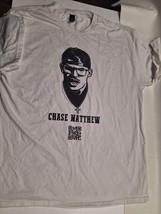 Chase Matthew White T-shirt Size XL Short Sleeve Cotton Graphic Print Tee - €14,68 EUR