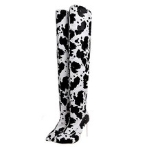 Cow print Knee high boots - £26.87 GBP+