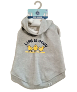 Life Is Good Dog Hoodie Jacket Fleece Chicks Chick Peeps Gray Size L - €12,22 EUR