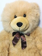 Fiesta Beige Cuddle Bear RARE Tan Plush Stuffed Soft Animal Toy Teddy 21.5&quot; HTF  - £31.96 GBP