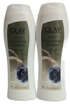 2X Olay Cleansing Infusion Body Wash Charcoal and Mint 13.5 Oz Each  - £19.78 GBP