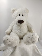 Melissa Douglas White Curli Shaggy Bear Stuffed Animal 18" - $19.37