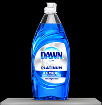 2 Bottles 16 oz + 16 oz DAWN Ultra Platinum Dishwashing Liquid Blue Rain scent - £14.71 GBP