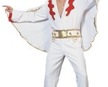 Men&#39;s Rock King Costume- Standard Size (One Size Fits most, White) - £110.93 GBP