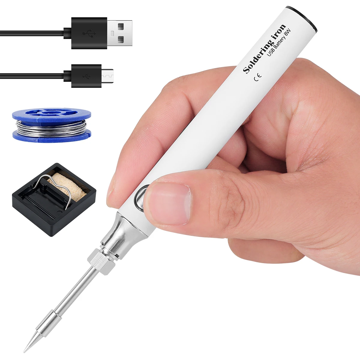 Electric Soldering  Cordless Soldering Welding  Tool 8-10W Adjustable Te... - $65.12