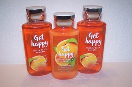 Bath &amp; Body Works Get Happy White Peach Sangria Body Lotion &amp; Shower Gel... - $38.50