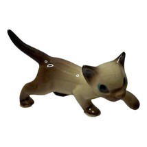 Playing Siamese Cat 2 Inch Vintage Ceramic Figurine - £10.35 GBP