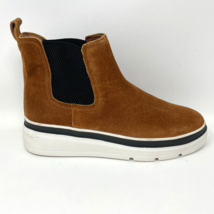 Steven New York Womens Brown Suede Leather Platform Pull On Bootie Size 7 - £27.09 GBP