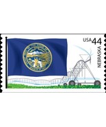 2010 44c Flags of Our Nation, Nebraska State, Coil Single Scott 4305 Min... - $2.14